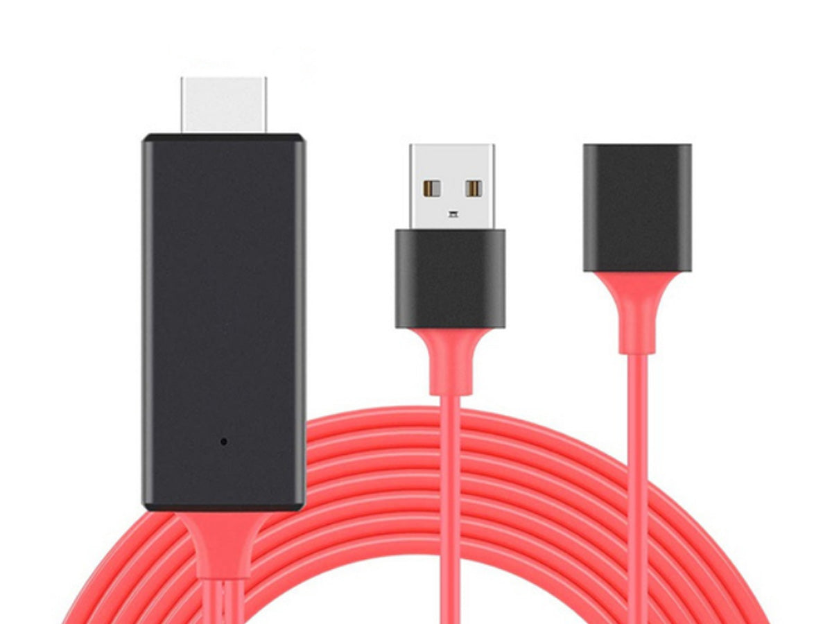 Adattatore Da USB Femmina A HDMI HDTV Cavo 2 Metri Per Smartphone Tablet A TV Monitor Proiettore