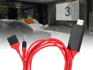 Adattatore Da USB Femmina A HDMI HDTV Cavo 2 Metri Per Smartphone Tablet A TV Monitor Proiettore