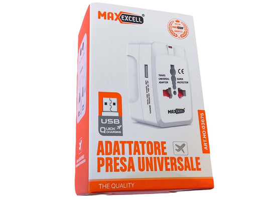 Adattatore Universale da Viaggio Con Presa EU UK USA AUS CN Con Caricatore USB 5V 1A