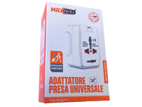 Adattatore Universale da Viaggio Con Protezione da Sovraccarico Presa EU UK USA AUS CN Max 1500W