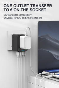 Adattatore Viaggio USB C USB A 35W Ricarica Veloce Quick Charger