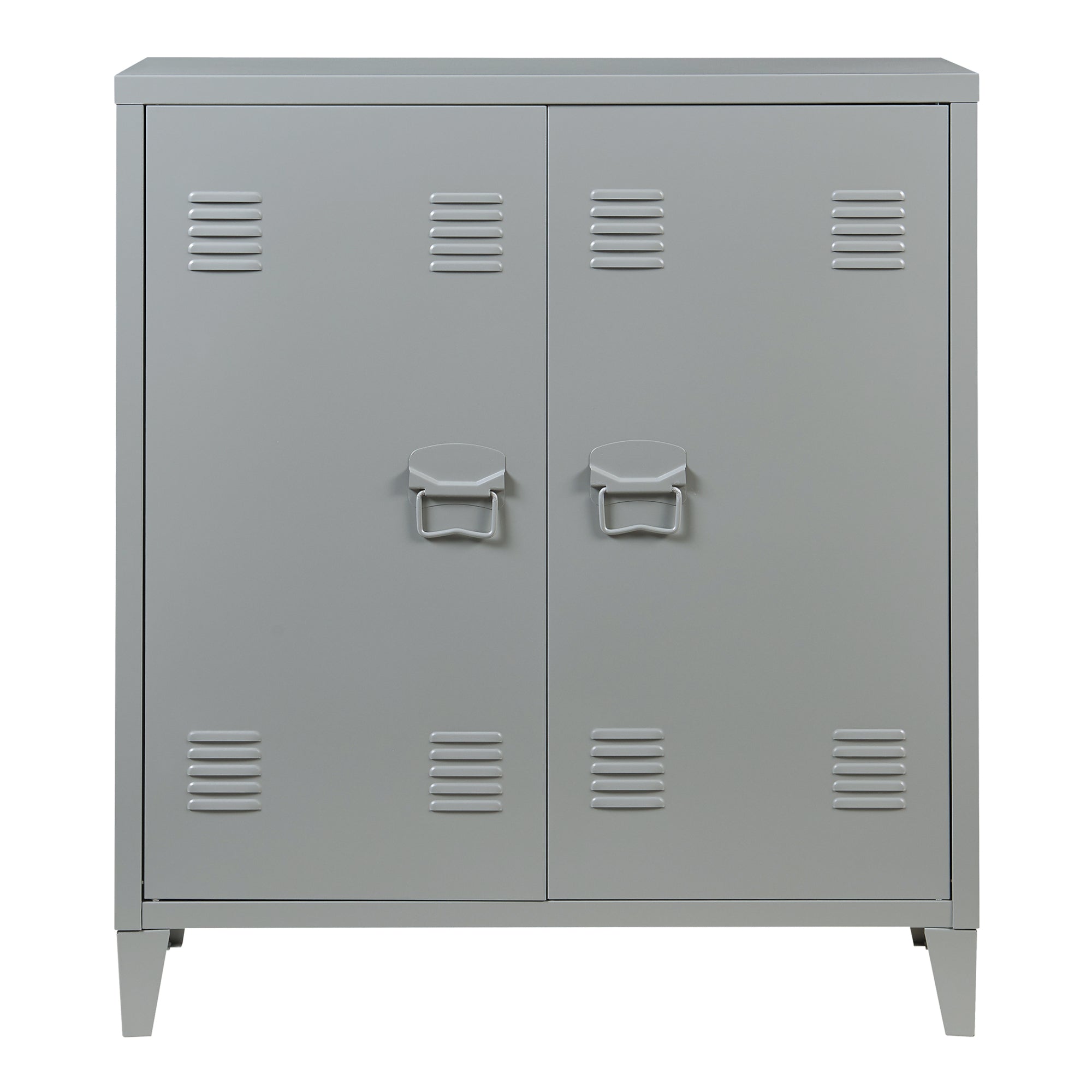 Armadietto da Ufficio Oripà¤à¤ in Acciaio 90 x 80 x 33 cm Grigio scuro [en.casa]