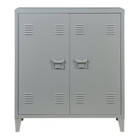 Armadietto da Ufficio Oripà¤à¤ in Acciaio 90 x 80 x 33 cm Grigio scuro [en.casa]