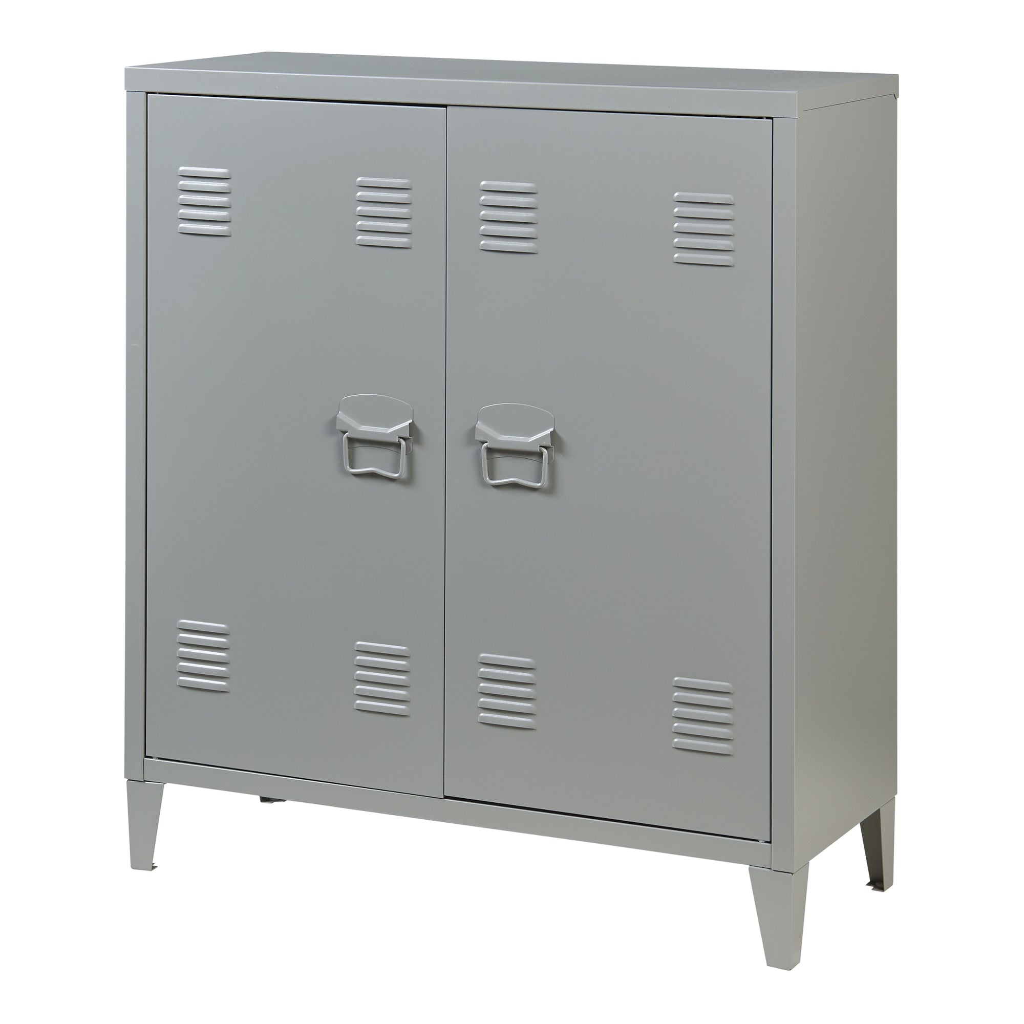 Armadietto da Ufficio Oripà¤à¤ in Acciaio 90 x 80 x 33 cm Grigio scuro [en.casa]