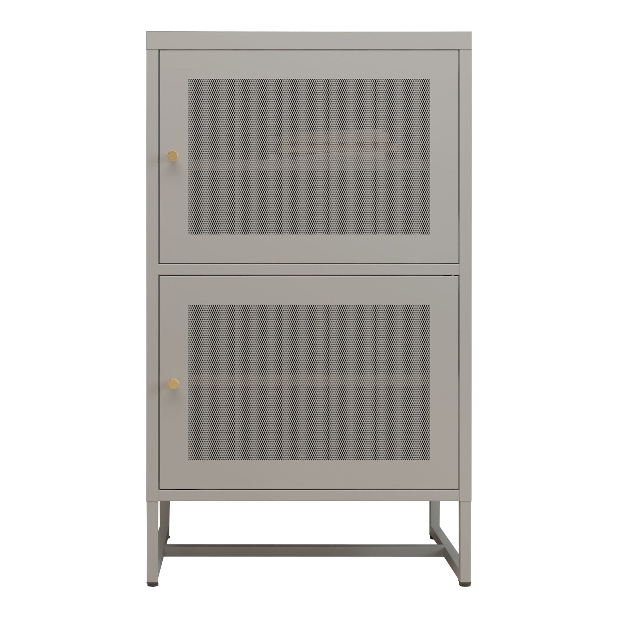 Armadietto da Stoccaggio Sund in Acciaio 102 x 60 x 40 cm Grigio [en.casa]