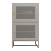 Armadietto da Stoccaggio Sund in Acciaio 102 x 60 x 40 cm Grigio [en.casa]