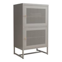 Armadietto da Stoccaggio Sund in Acciaio 102 x 60 x 40 cm Grigio [en.casa]