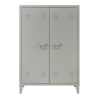 Armadietto da Ufficio Oripà¤à¤ in Acciaio 110 x 75 x 33 cm Grigio Scuro [en.casa]