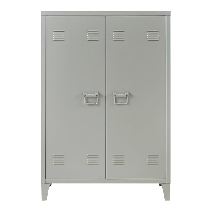 Armadietto da Ufficio Oripà¤à¤ in Acciaio 110 x 75 x 33 cm Grigio Scuro [en.casa]