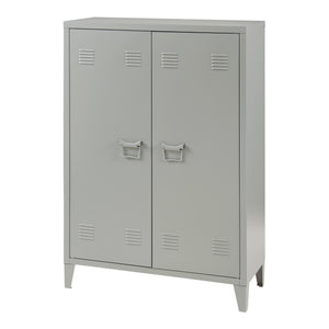 Armadietto da Ufficio Oripà¤à¤ in Acciaio 110 x 75 x 33 cm Grigio Scuro [en.casa]