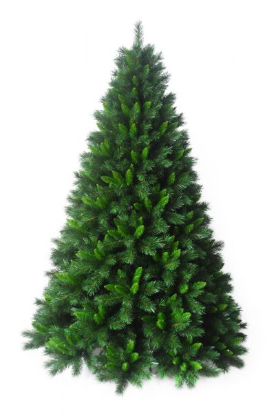 Albero di natale artificiale in pvc verde modello pino sweden h.180 montaggio ramo per ramo