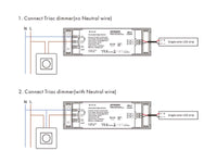 Alimentatore Dimmerabile CV 12V 75W Triac + Pulsante N.O. Varialuce Su 220V Per Striscia Led 12V TE-75-12