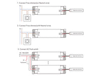 Alimentatore Dimmerabile CV 24V 40W Triac + Pulsante N.O. Varialuce Su 220V Per Striscia Led 24V TE-40-24