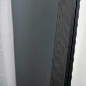 Specchio da Pavimento o Parete 37x48x152 cm Cornice in MDF Nero