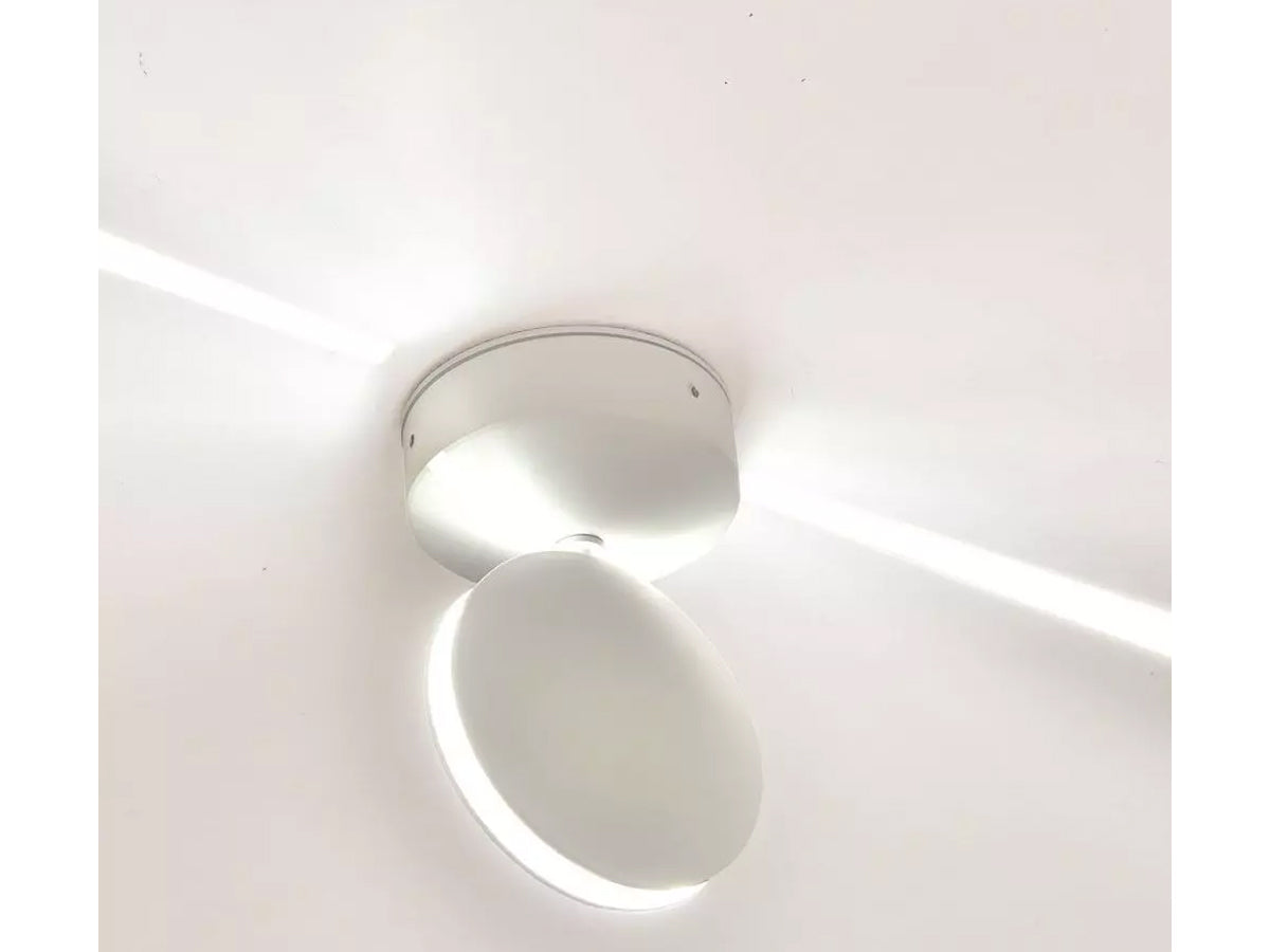 Applique Lampada LED da Muro o Soffitto 7W 3000K Carcassa Bianca Fascio Stretto 360 Gradi IP65 SKU-8217