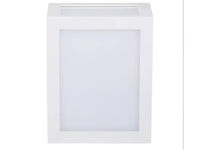 Applique Lampada Led Da Muro Parete a Lanterna 12W 3000K Carcassa Bianca IP65 360 Gradi SKU-8334