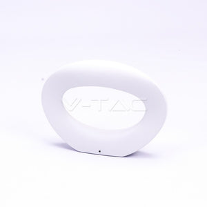 Applique Led Da Parete Ophelia 10W Bianco Caldo Ovale Design Moderna Carcassa Bianca SKU-8307