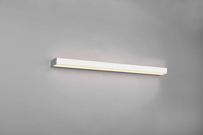 Applique a parete ROCCO LED ip44 L.90cm cromo 283919006