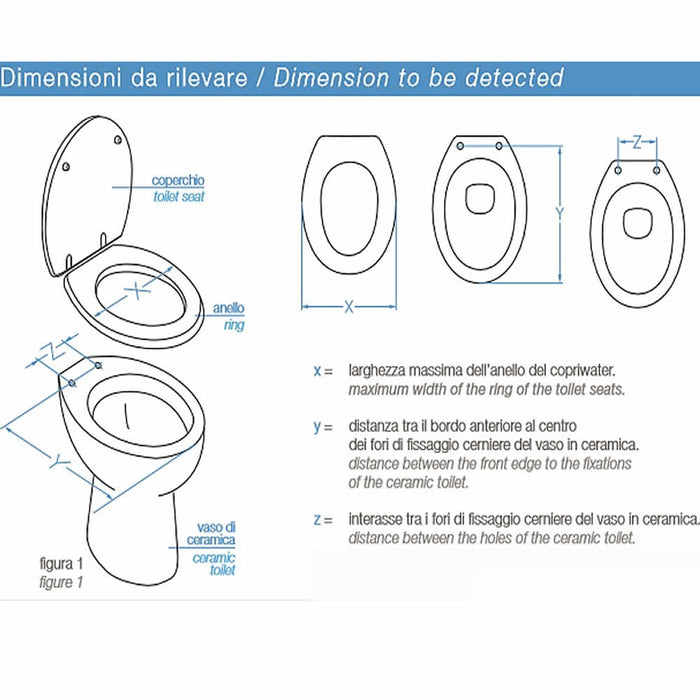 Sedile wc champagne coprivater in legno universale