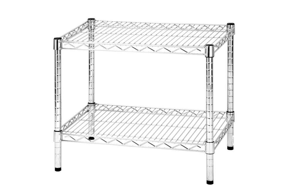 Archimede scaffale metallico scaffale 2 ripiani cm 46 x 61 x h. 50 cucina bagno garage cabina armadio