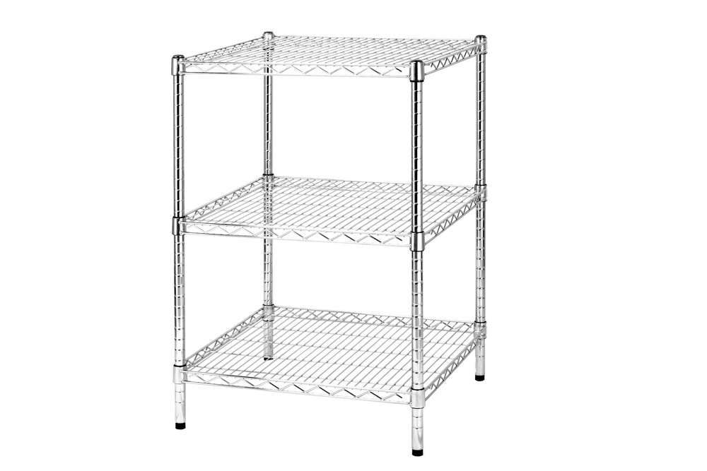 Archimede scaffale metallico scaffale 3 ripiani cm 61 x 61 x h. 90 cucina bagno garage cabina armadio