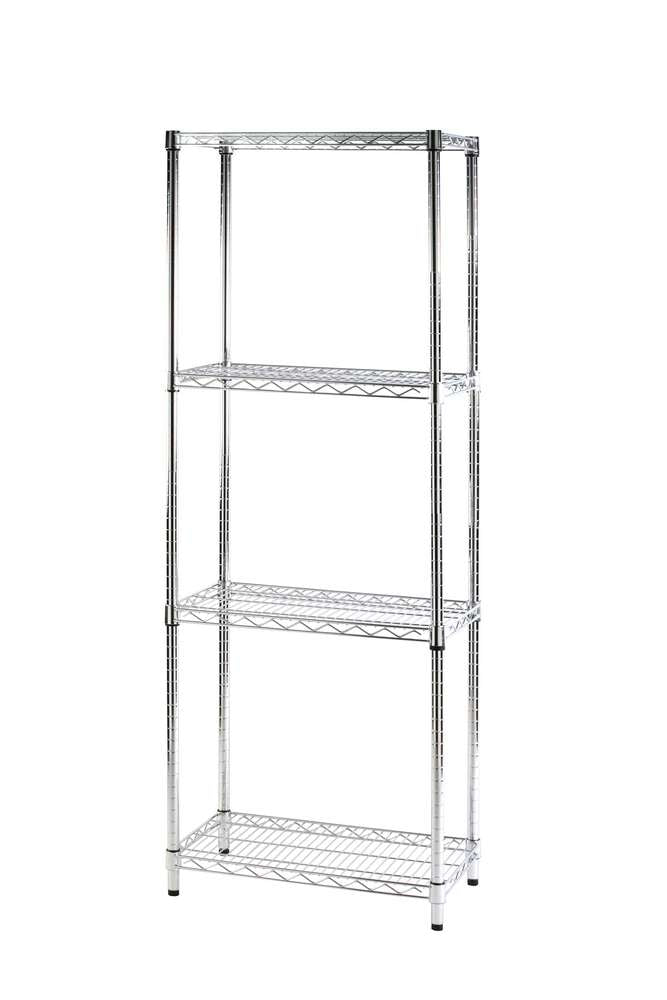 Archimede scaffale metallico scaffale 4 ripiani cm 36 x 61 x h. 168 cucina bagno garage cabina armadio