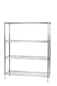 Archimede scaffale metallico scaffale 4 ripiani cm 46 x 121 x h. 160 cucina bagno garage cabina armadio