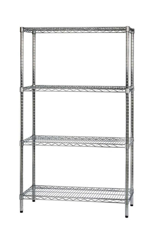 Archimede scaffale metallico scaffale 4 ripiani cm 46 x 91 x h. 160 cucina bagno garage cabina armadio