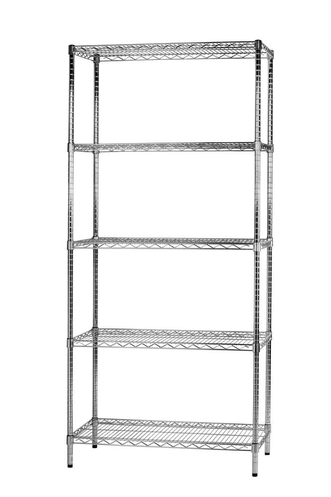 Archimede scaffale metallico scaffale 5 ripiani cm 46 x 91 x h. 200 cucina bagno garage cabina armadio