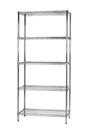 Archimede scaffale metallico scaffale 5 ripiani cm 46 x 91 x h. 200 cucina bagno garage cabina armadio