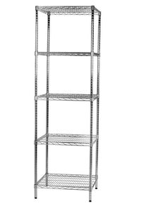 Archimede scaffale metallico scaffale 5 ripiani cm 61 x 61 x h. 200 cucina bagno garage cabina armadio