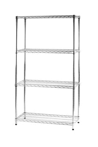 Archimede scaffale metallico scaffale robusto 4 ripiani cm 35 x 90 x h. 137 <br />per uso esterno   cucina bagno garage cabina armadio