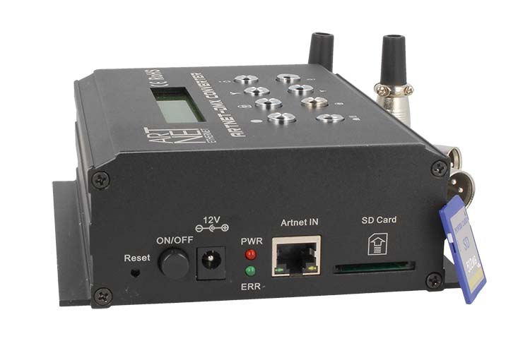 ArtNet DMX Converter Con SD Card 12V 4 Canali DMX-512