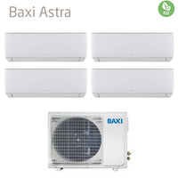 Climatizzatore Condizionatore Baxi Quadri Split Inverter Serie Astra 7+12+12+12 con LSGT100-4M R-32 Wi-Fi Optional 7000+12000+12000+12000 - Novità