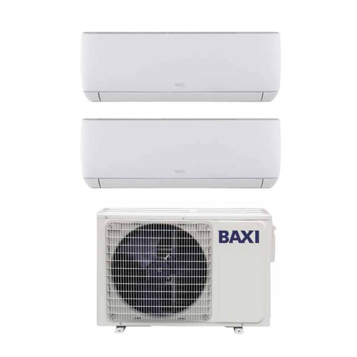 Climatizzatore Condizionatore Baxi Dual Split Inverter Serie Astra 7+7 con LSGT40-2M R-32 Wi-Fi Optional 7000+7000 - Novità