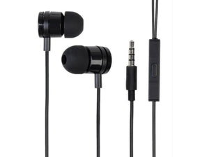 Auricolari con Filo Jack 3,5mm Cuffia Con Microfono Cavo 1,2M Nero