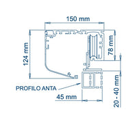 Automazione  automatica per porta scorrevole  1 anta con peso Max 150kg  -  modello GEMINI ADVANCE 607/1370