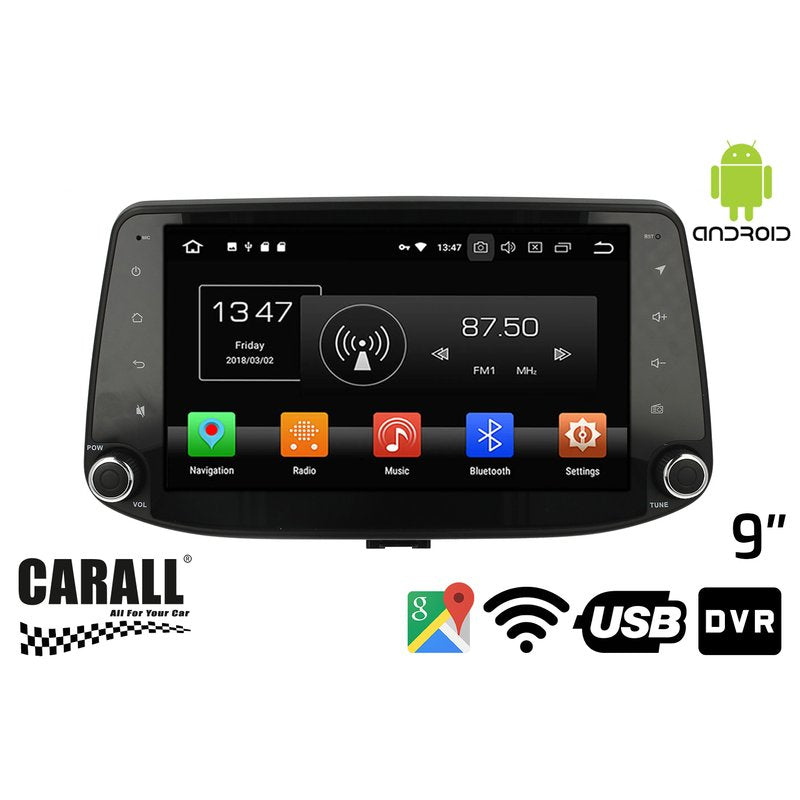 Autoradio Android 8,0 Hyundai I30 2017 GPS DVD USB SD WI-FI Bluetooth Navigatore