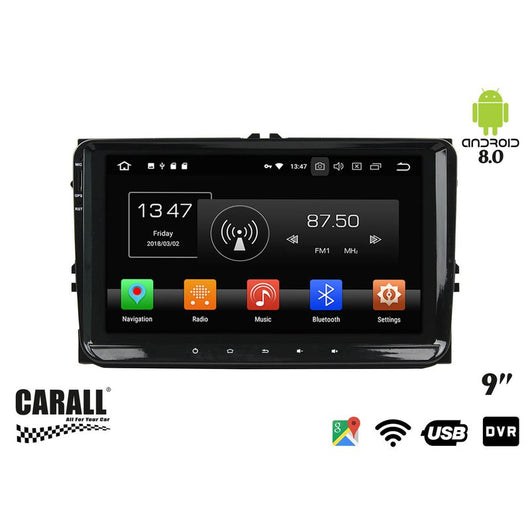 Autoradio Android 8,0 VW Passat GPS DVD USB SD WI-FI Bluetooth Navigatore