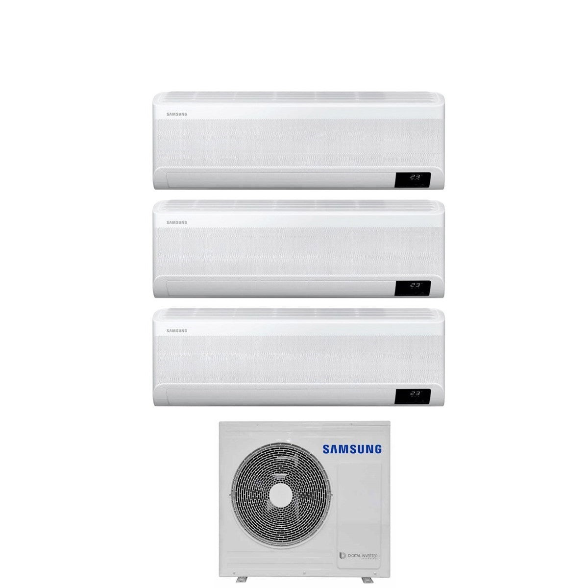 Climatizzatore Condizionatore Samsung Trial Split Inverter serie WINDFREE AVANT 12+12+18 con AJ100TXJ5KG R-32 Wi-Fi Integrato12000+12000+18000 - Novità