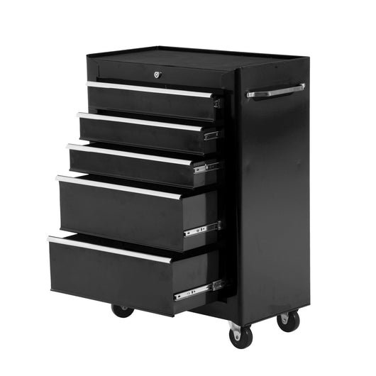 Easycomfort Carrello Porta Utensili Attrezzi Attrezzatura con Cassettiera Nero 61.5 x 33 x 82.5cm