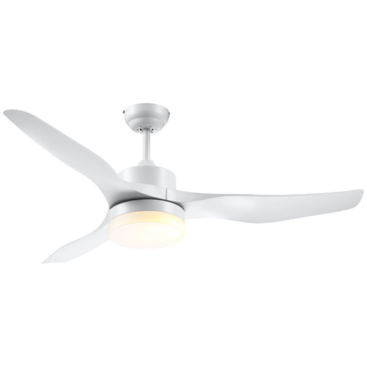 Easycomfort Ventilatore da Soffitto con Luce LED a 3 Modalità con Telecomando, 6 Velocità, ?132x40cm