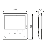 Videocitofono connesso tecnologia 2 fili vivavoce classe 100x16e bticino bianco