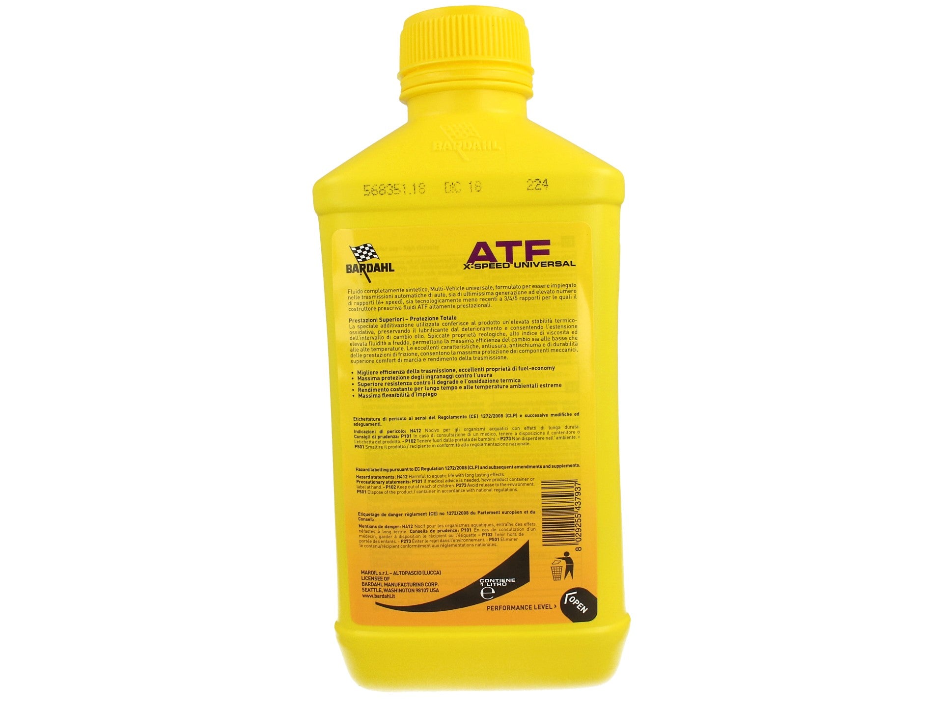 BARDAHL ATF X-Speed Universale Lubrificanti Olio Trasimissioni Per Cambio Automatico Uso DIII DVI 1 LT