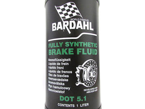 BARDAHL Brake Fluid DOT 5.1 AB DOT 4 3 Fluido Sintetico Per Circuiti Idraulici di Freni a Disco e a Tamburo 1 LT