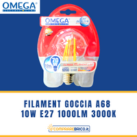 FILAMENT GOCCIA A68 10W E27 1000LM 3000K A+