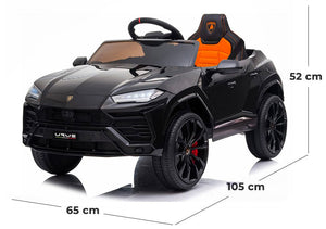 Macchina Elettrica per Bambini 12V con Licenza Lamborghini Urus Nera