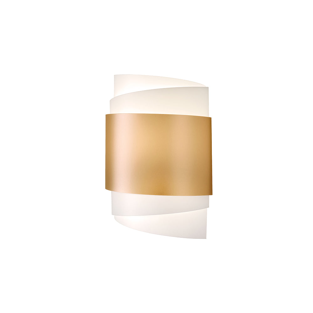 Applique Moderna Con Cavo 1 Luce Bea In Polilux Oro Made In Italy