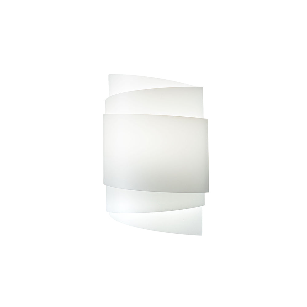 Applique Moderna Con Cavo 1 Luce Bea In Polilux Bianco Made In Italy