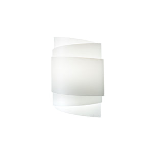 Applique Moderna Con Cavo 1 Luce Bea In Polilux Bianco Made In Italy